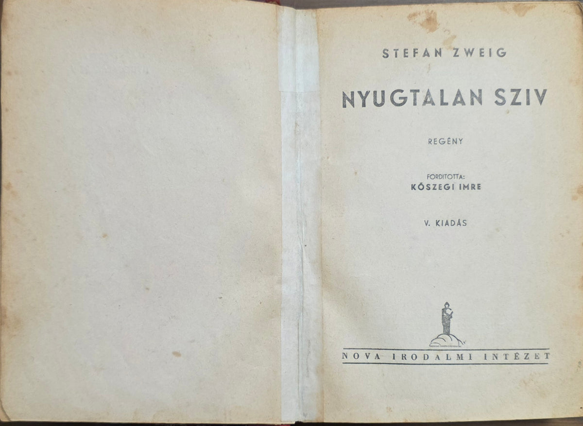 Stefan Zweig – Nyugtalan szív – V. kiadás
