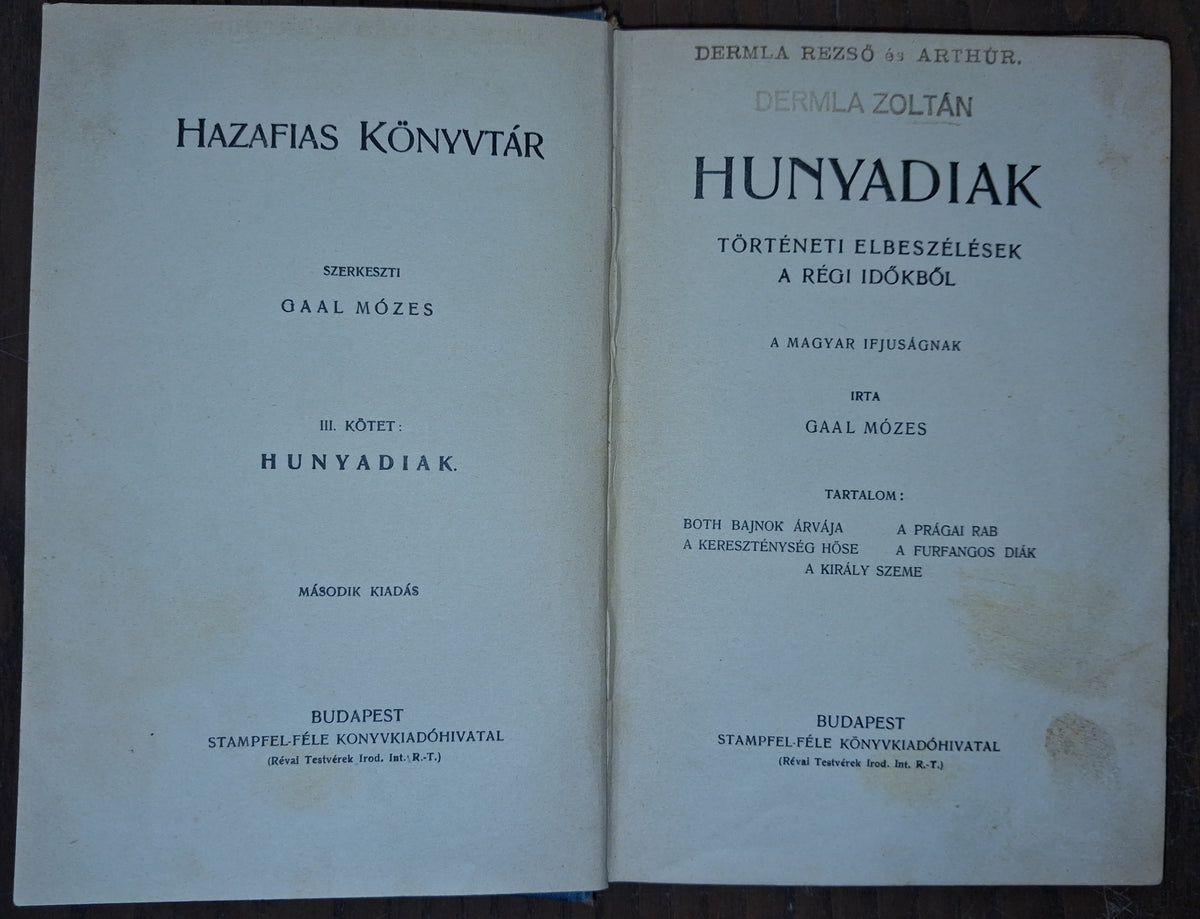 Gaal Mózes – Hunyadiak