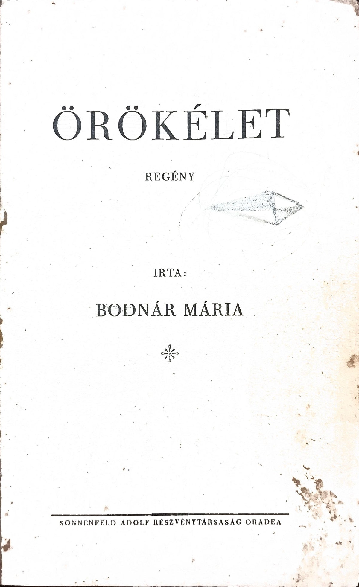 Bodnár Mária – Örökélet