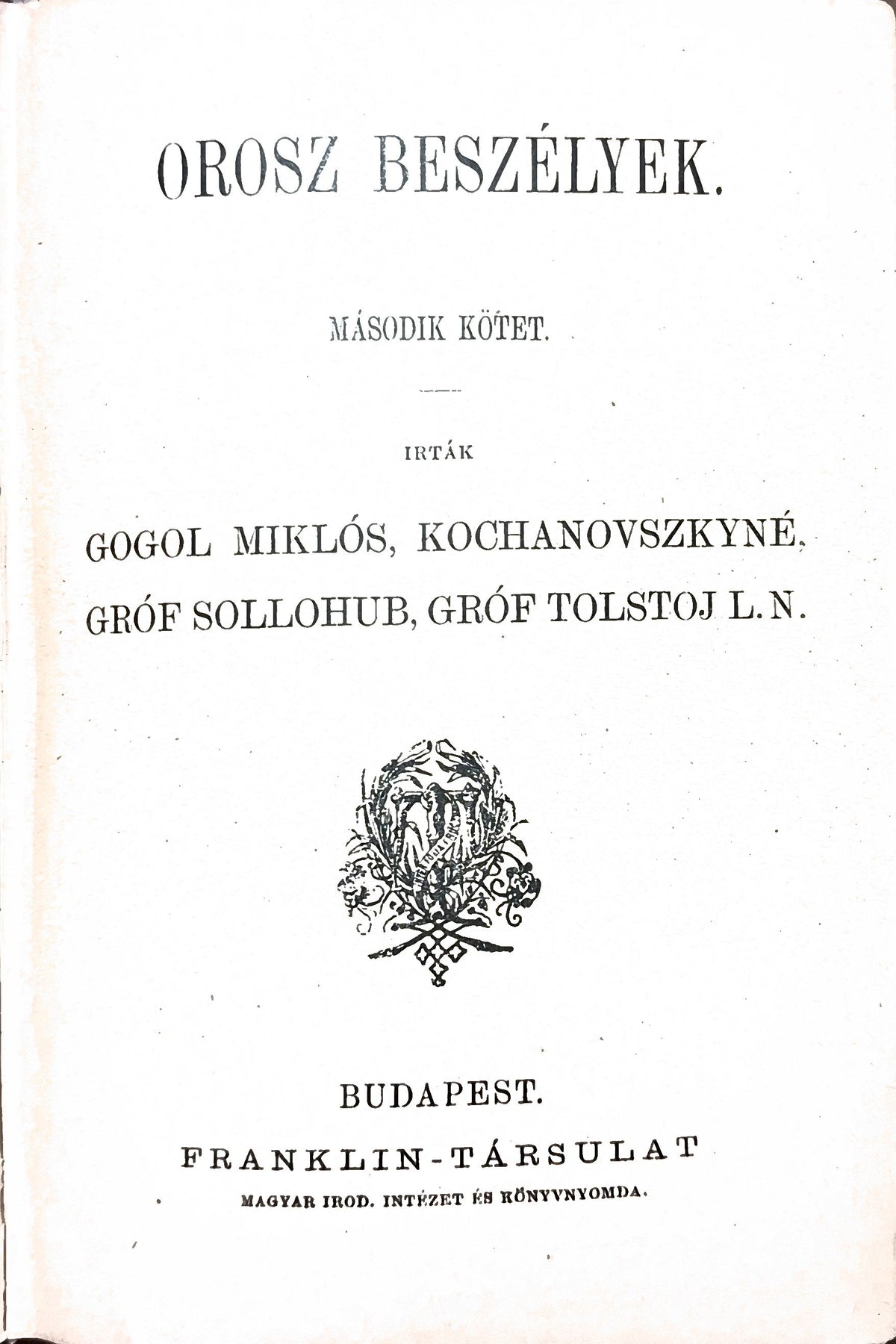Orosz beszélyek – II. kötet