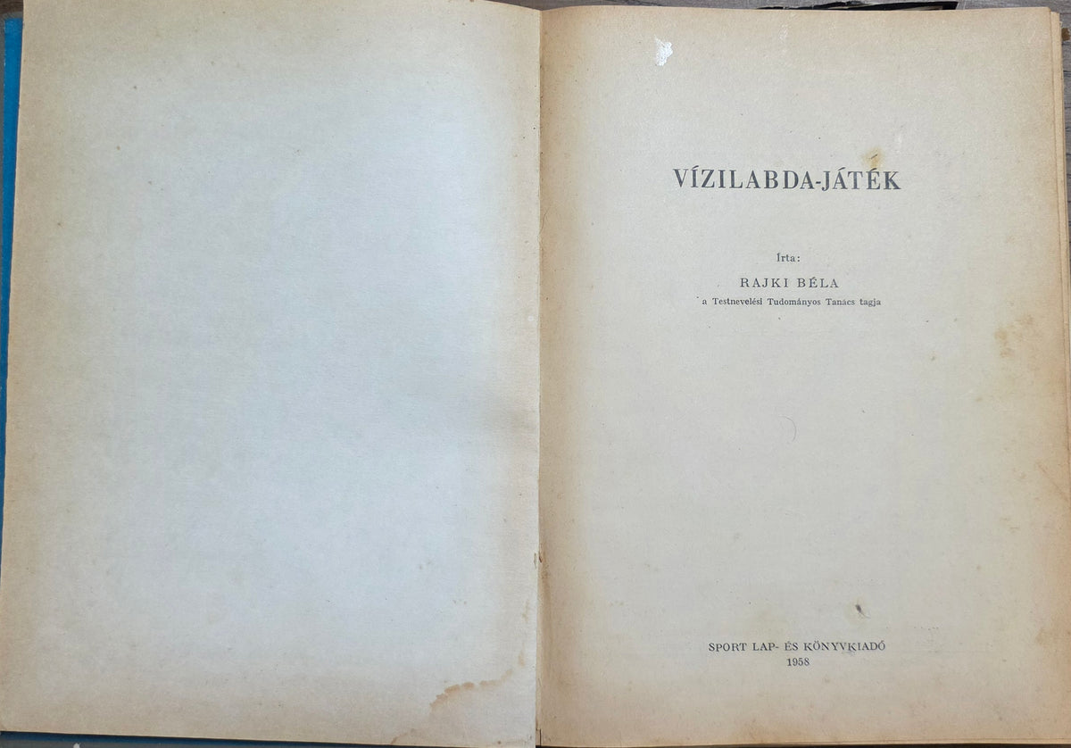Rajki Béla – Vízilabda-játék