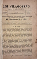 Égi Világosság – 1913-as bekötött évfolyam – a 11. szám hiányzik
