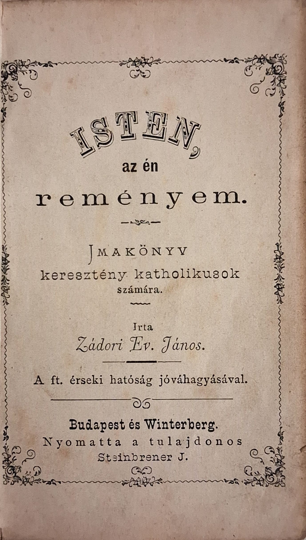 Zádori Ev. János – Isten, az én reményem – 2. kép