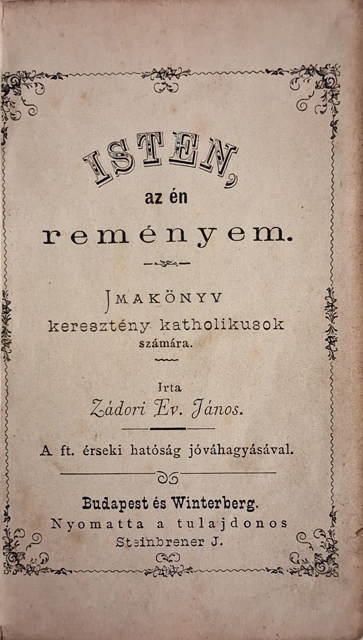 Zádori Ev. János – Isten, az én reményem – 2. kép