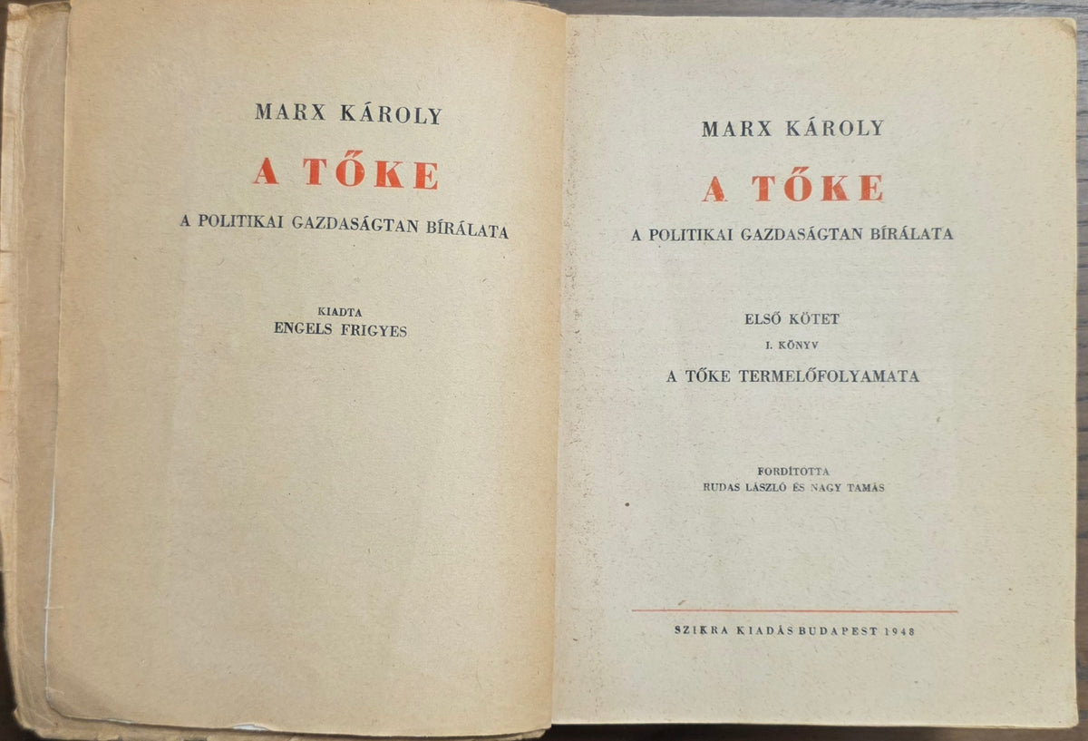 A tőke I. – Marx Károly