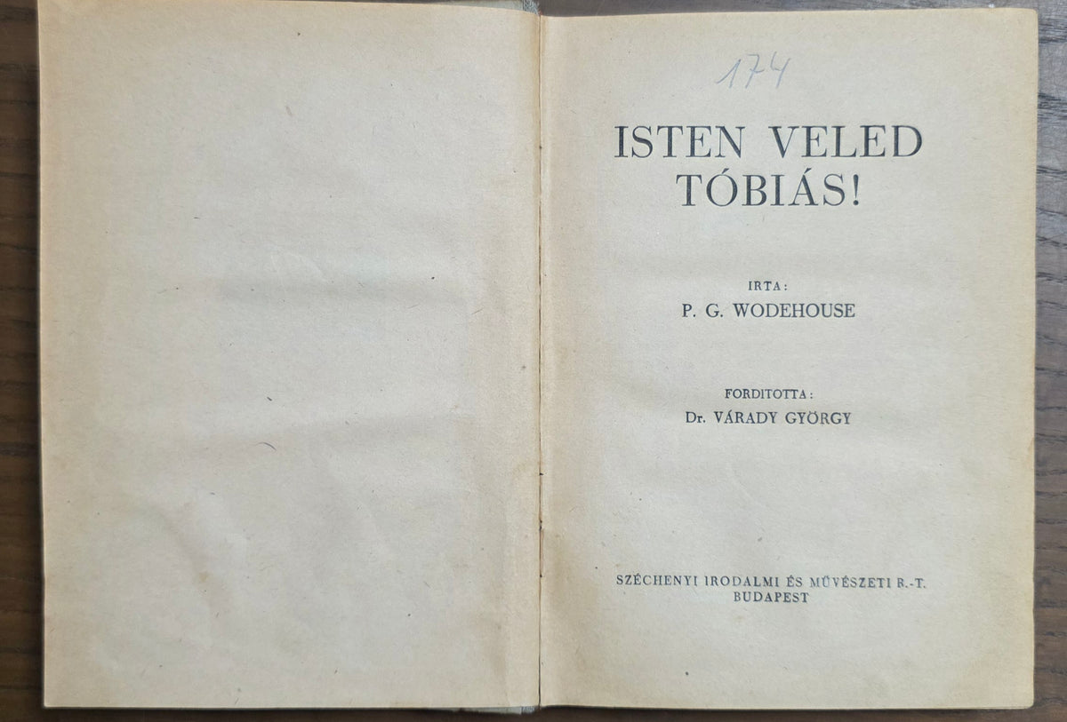 Isten veled Tóbiás! – P. G. Wodehouse