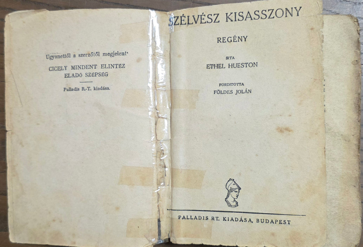 Ethel Hueston – Szélvész kisasszony – címoldal